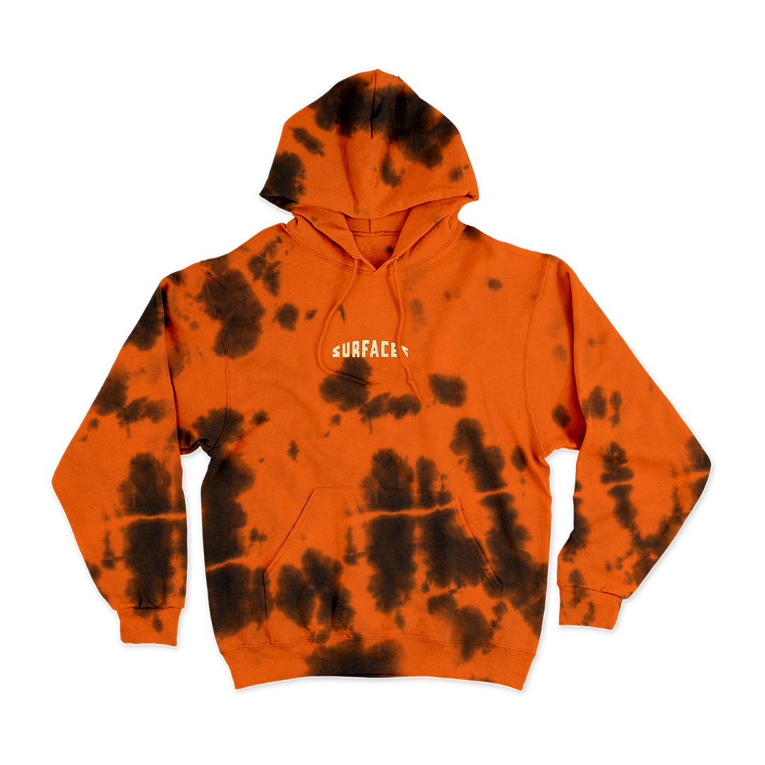 Orange & Black Dye Hoodie