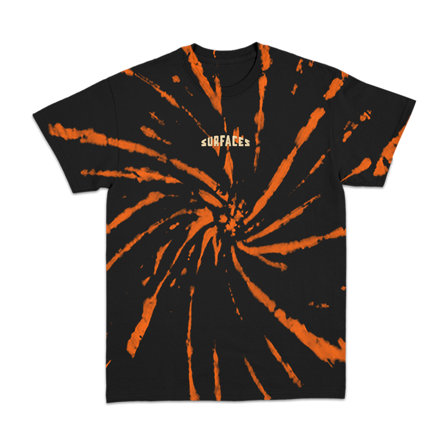 Surfaces Black & Orange Spider Dye T-Shirt – Surfaces Merch