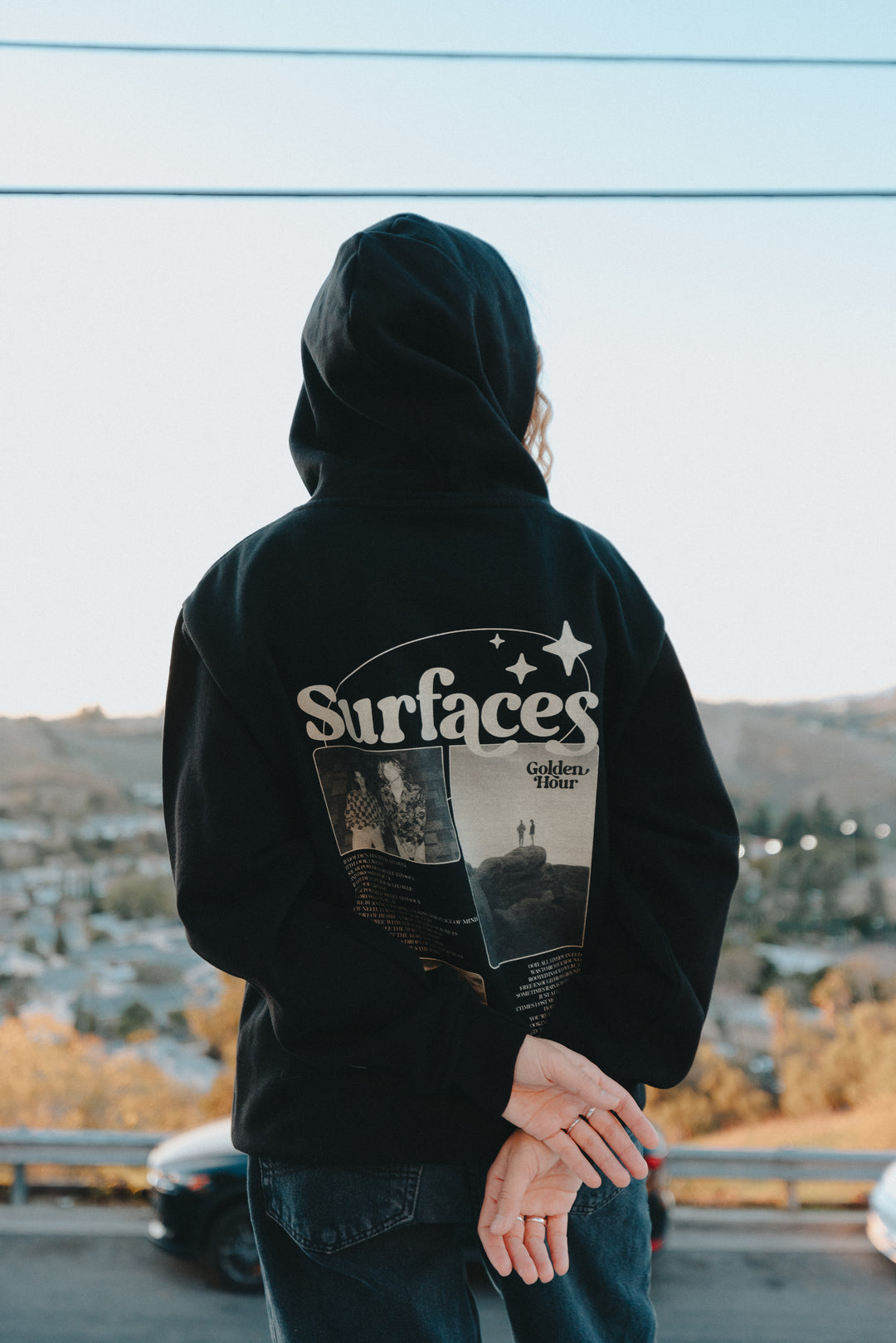 Golden Hour Black Hoodie